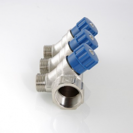 Коллектор Valtec 3/4*1/2*4вых. ВР ник.