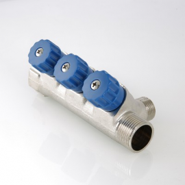 Коллектор Valtec 3/4*1/2*4вых. ВР ник.