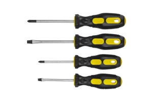 НАБОР STAYER ОТВЕРТКИ двухкомпонентная рукоятка, 4шт