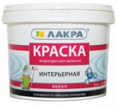 Краска Лакра 1,3кг интерьерная белая