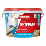 Краска акриловая Парад W3 (2,5л) влагостойкая белая матовая