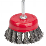 ЩЕТКА STAYER  ЧАШЕЧНАЯ  д/дрели, 75мм жгутированная стальная проволка