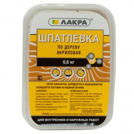 Шпаклевка Лакра по дереву дуб, 0,6кг