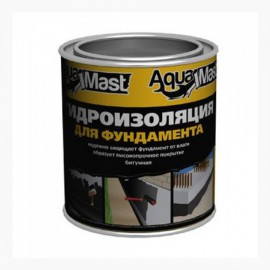 МАСТИКА БИТУМНАЯ AquaMast ДЛЯ ФУНДАМЕНТА 3кг