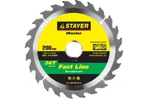 ДИСК ПИЛЬНЫЙ STAYER MASTER FAST-Line 200*30мм 24Т