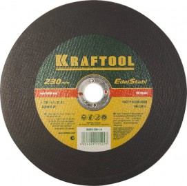 ДИСК ОТРЕЗНОЙ KRAFTOOL 230*1,6*22,23мм по нерж.стали