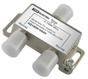 ДЕЛИТЕЛЬ TV КРАБ*2 ПОД F РАЗЪЕМ 2202