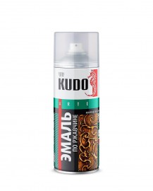 Эмаль молотковая KUDO 3015 черная медь по ржавчине