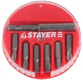 НАБОР STAYER биты+адаптер (7предметов) круглый