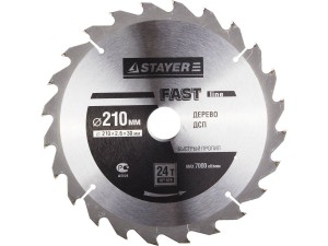 ДИСК ПИЛЬНЫЙ STAYER MASTER FAST-Line 210*30мм 24Т по дереву