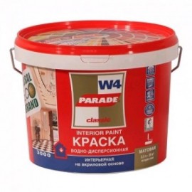 КРАСКА ПАРАД 10л W4 ДОМ ОФИС моющая